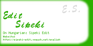 edit sipeki business card